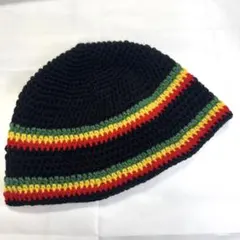 バケットハット　ラスタカラー　☆ハンドメイド☆