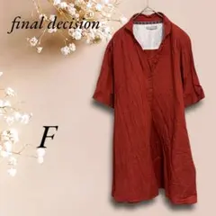 T6891【final decision】オンアンドオン 半袖 チュニック Fのサムネイル