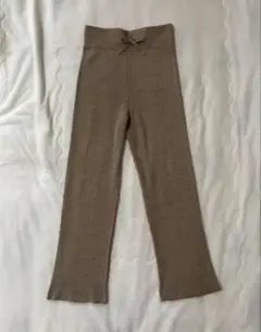ローリーズファーム　レディース　ニットパンツ　ボトムス　ベージュ　フリーサイズ