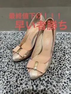 キラキラ リボン付き ハイヒール