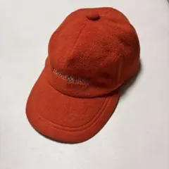 モンベル　フリースキャップ　耳当て　帽子　オレンジ