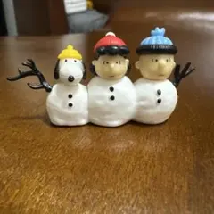 スヌーピー 雪だるま フィギュアセット