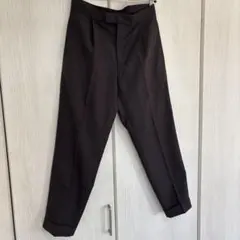 BEAMS+ ダークブラウン チェック柄 スラックス