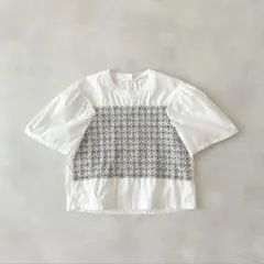 お値下げ！】TUHARU by SM2＊野花柄総刺繍セーラーカラーブラウス