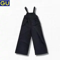 ♦︎美品♦︎GU サロペット オールインワン ワイドパンツ ダークグレー Lのサムネイル