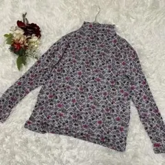 美品【ジャンニロジュッディチェ】(36)花柄タートルネック長袖トップス