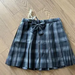 グレー系チェック スクールスカート