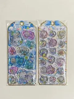 ぷくぷくあわわちゃん　ウォーターインシール　シール　2種類セット カミオジャパン