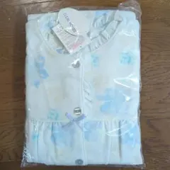 水色 花柄 フリル付き パジャマ
