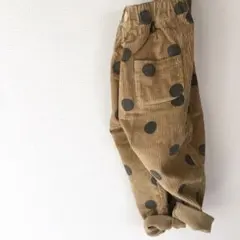 水玉 パンツ ベージュ 120.