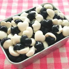 【157-こ】50個 デコパーツ ミニチュア ハート 星 まとめ売り