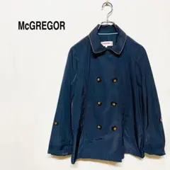 マックレガー　ネイビー ダブルブレストジャケット　長袖　シャカシャカ　ポケット