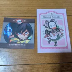 鬼滅の刃　カフェ　ポストカード 冨岡義勇　竈門禰豆子