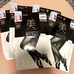 Atsugi 40デニール タイツ ダークチャコールM-L 5セット