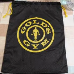 GOLD'S GYM 巾着 ブラック