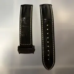 【未使用】ハミルトン 純正レザーベルト 22mm 黒Dバックル　白ステッチ 2026年最新】Hamilton カラー：ブラック系 メンズ レザーベルトの人気