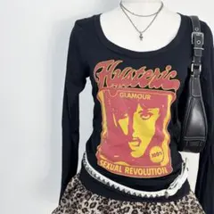 Y2K❤️ HYSTERIC GLAMOUR ヒスガール ロンT ピチT