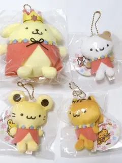 ポムポムプリン いちごフレンズシリーズ ボアマスコット むにゅぐるみ