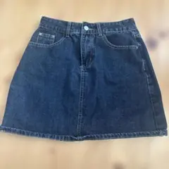 デニムスカート　ミニスカート　台形