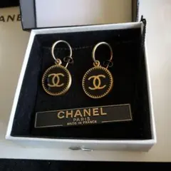 シャネル　ヴィンテージ　フープピアス