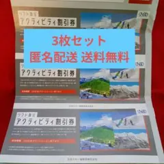 最新 日本駐車場開発 リフト・アクティビティ割引券3枚