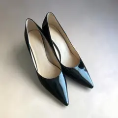 【美品】コールハーン NIKE AIRポインテッドトゥパンプス24.5cm 黒