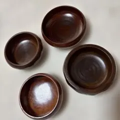 木製ボウル 4個セット 天然木 食器のサムネイル
