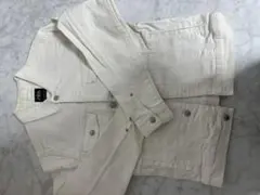 ZARA デニム生地ホワイトジャケット　サイズM 中古品