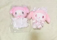 マイメロディ白いちごのティータイムぬいぐるみエコバッグレディマイメロディホワイト