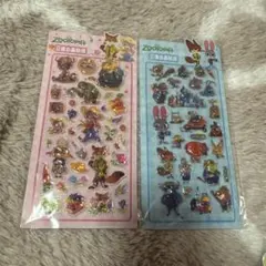 ズートピア 立体シール 2枚セット 海外