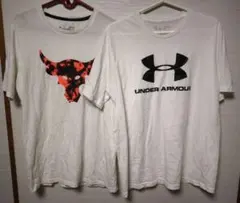 ２枚セット Under Armour Tシャツ M 綿ポリ
