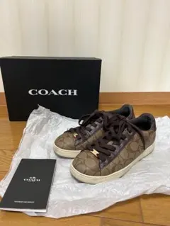 COACH シグネチャー ローカットスニーカー ブラウンのサムネイル