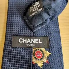 CHANEL シャネル ネクタイ ブルー ストライプ ココマーク スター 新品