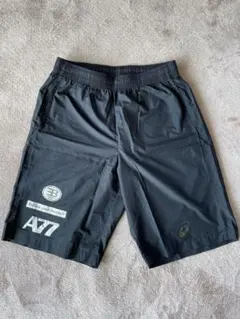 asics ・黒 ・ハーフパンツ・ショートパンツ・O (XL)