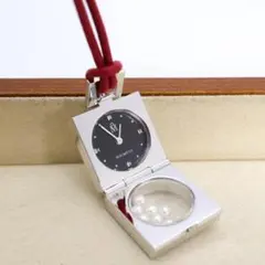 ☆未使用☆ MIKIMOTO ミキモト 真珠付きペンダント時計 クオーツ 311371 / 電池交換済み 稼働 MIKIMOTO ペンダントウォッチ 真珠 パール 新品電池 2130 美品