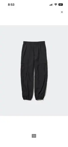 UNIQLO イージーカーゴパンツ ブラック