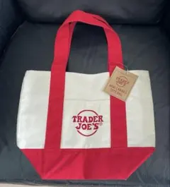 Trader Joe's トレジョ　ミニトートバッグ　 赤　新品