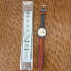 Swatch クォーツ 時計 オレンジ グレー パープル