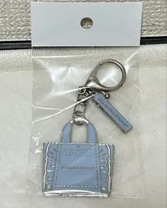 JILLSTUART ガチャ　フリルトートメタルキーホルダー　水色 ブルー