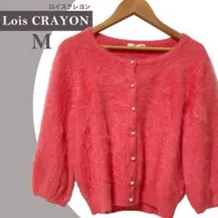 極美品✨ロイスクレヨン カシミヤ100% カーディガン M ピンク 通勤 華やかのサムネイル