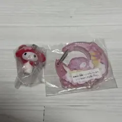 【匿名発送】サンリオキャラクターズ　マイメロディ　ガチャガチャ　2点セット