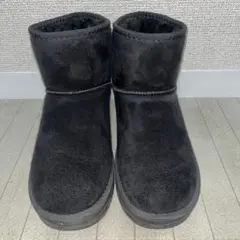 ムートンブーツ　ブラック　23.5cm