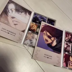 進撃の巨人 一番くじ G賞 メモリアルカード 2枚セット リヴァイ ハンジ