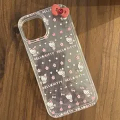 【1点限り】ハローキティ⭐︎リボン付きホログラムプリントiPhone15ケース