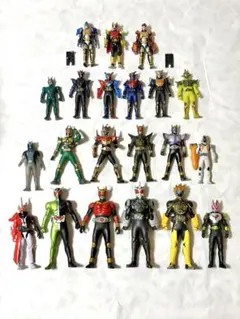 【豪華21体】仮面ライダー ソフビ フィギュア まとめ売り W クウガ ビルド他
