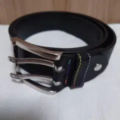 Paul Smith レザーベルト 黒　金具シルバーのサムネイル