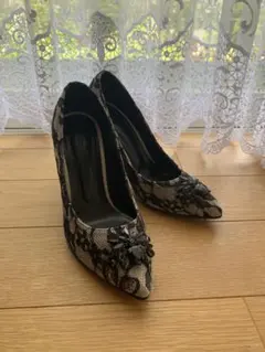 レースデザイン ハイヒールパンプスのサムネイル