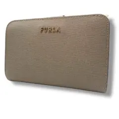 フルラ　サフィアーノレザー　折りたたみ　財布　グレー