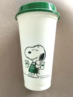 PEANUTS＋STARBUCKS リユーザブルカップ ホワイト スヌーピー