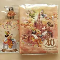ディズニー　スーベニアメダル・コレクションブック　40周年　ポストカード4枚付
